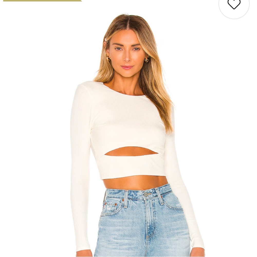 Clea ivory crop top from revolve
